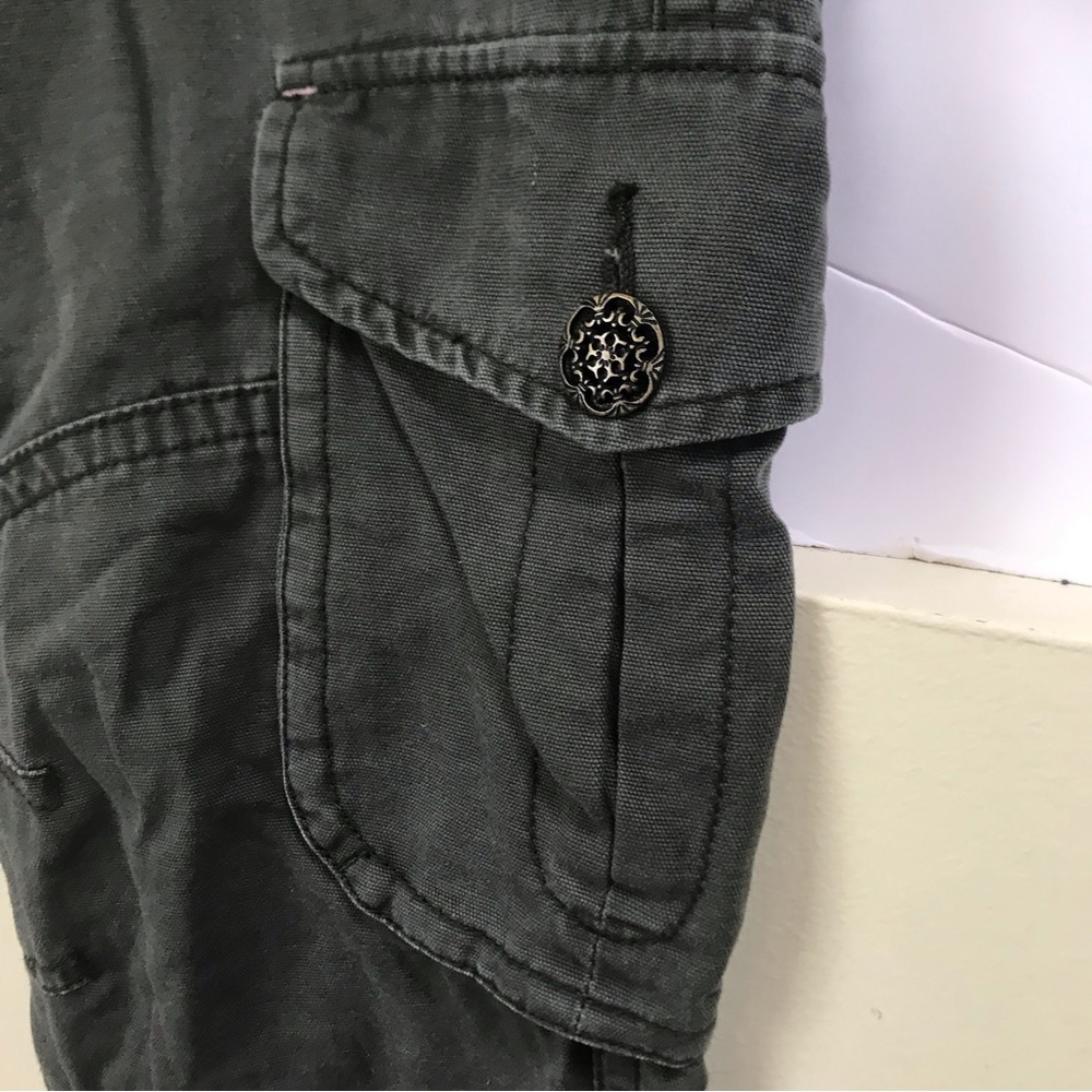 Aritzia Talula Cargo Military Cotton Pants Pockets Straight Leg Jogger Zipper 6 - Picture 4 of 16